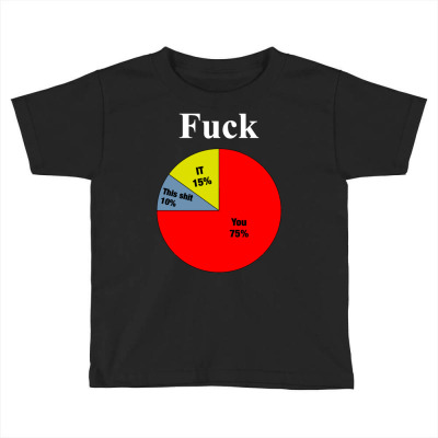 Usage Of The F Word Pie Chart Toddler T-shirt Designed By Meid4_art