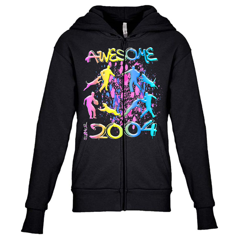 Awesome Since 2004. Agility Dog Training Graffiti Design T Shirt Youth Zipper Hoodie by sowleomballoucgp | Artistshot