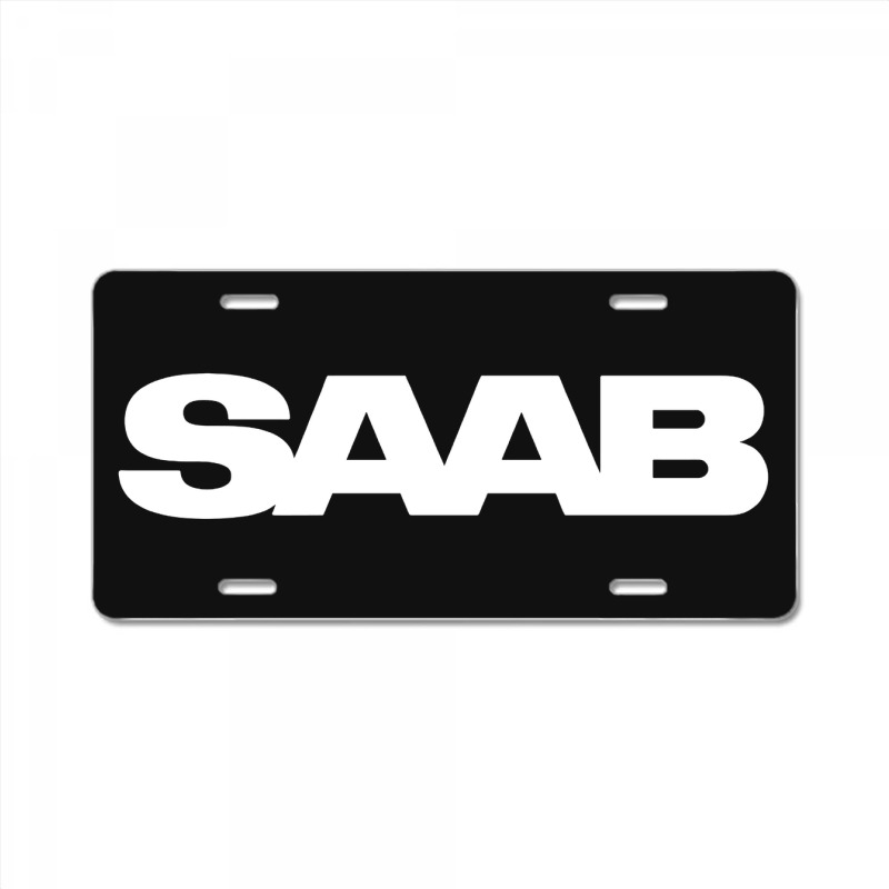 Saab License Plate By Goldenart - Artistshot