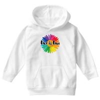 Love Is Love Rainbow Sunflower For Light Youth Hoodie | Artistshot