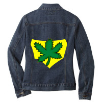 Classic Film  Marijuanas Video Games Character Ladies Denim Jacket | Artistshot