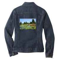 Lily Pads In The Shallows French River Delta Ladies Denim Jacket | Artistshot