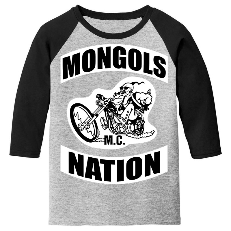 Mongols Youth 3/4 Sleeve by Hardcore Oldschool | Artistshot