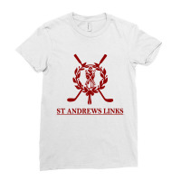 St Andrews Links Ladies Fitted T-shirt | Artistshot