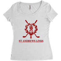 St Andrews Links Women's Triblend Scoop T-shirt | Artistshot