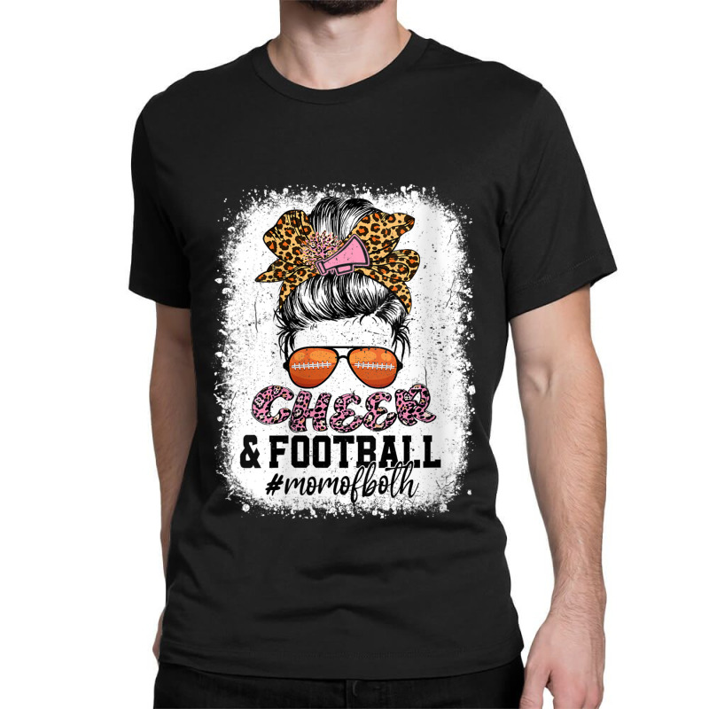 Women's Cute Football Mom Shirt Messy Bun T Shirt Football Mom Tee