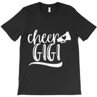 Womens Cheer Gigi Megaphone With Heart Accent Mens Womens T-shirt | Artistshot