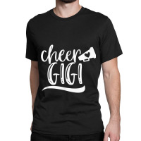 Womens Cheer Gigi Megaphone With Heart Accent Mens Womens Classic T-shirt | Artistshot