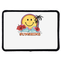 Live In The Sunshine Womens Summer Sunshine Happy Sun Smile T Shirt Rectangle Patch | Artistshot