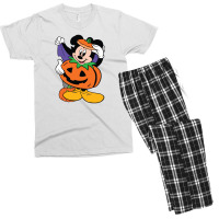 Pumkin Mouse Halloween Men's T-shirt Pajama Set | Artistshot