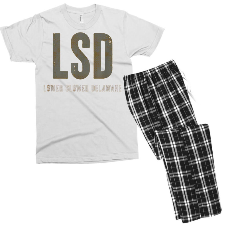 Lower Slower Delaware T Shirt Men's T-shirt Pajama Set | Artistshot