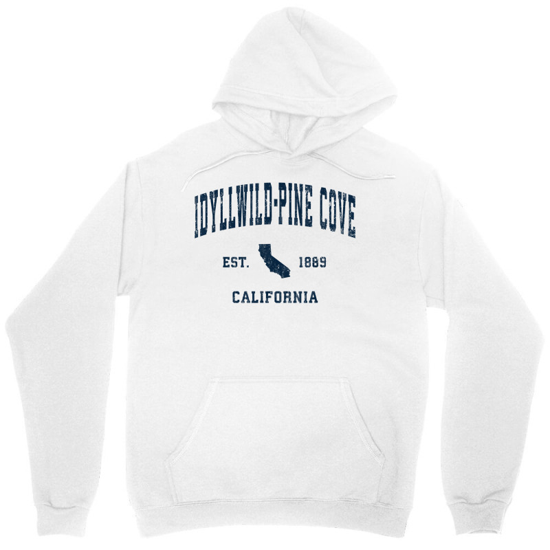 Idyllwild Pine Cove California Ca Vintage Athletic Navy Spor T Shirt Unisex Hoodie by pickengtwrentv | Artistshot