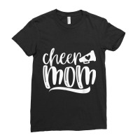 Womens Cheer Mom Megaphone With Heart Accent Women Funny Gifts Boy Gir Ladies Fitted T-shirt | Artistshot