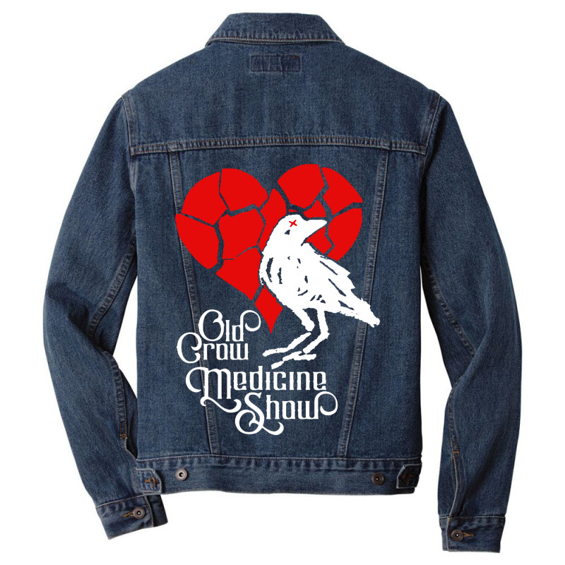 Custom Old Crow Medicine Show Men Denim Jacket By Jacobs - Artistshot