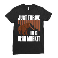 Just Thrive In A Bear Market Cool Trader Design Present Gift T Shirt Ladies Fitted T-shirt | Artistshot