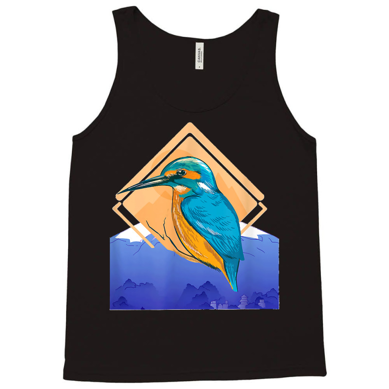 King Fisher Set Over Mountain In Spring Tank Top | Artistshot