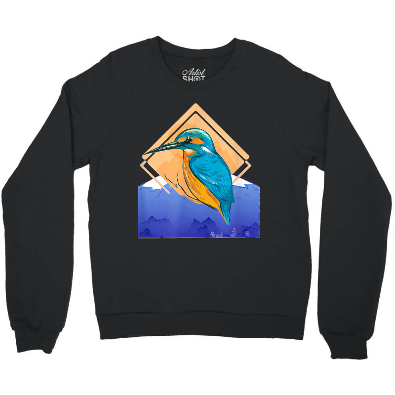 King Fisher Set Over Mountain In Spring Crewneck Sweatshirt | Artistshot