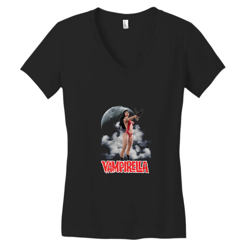 Vampirella Women's V-Neck T-Shirt by pusyaque-podcast | Artistshot