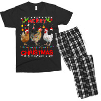 Chicken Design Merry Christmas Chicken For Kids Costume Cute 32 Hen Ch Men's T-shirt Pajama Set | Artistshot