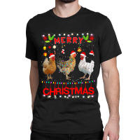 Chicken Design Merry Christmas Chicken For Kids Costume Cute 32 Hen Ch Classic T-shirt | Artistshot