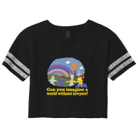 Can You Imagine A World Without Lawyers, Lionel Hutz Scorecard Crop Tee | Artistshot