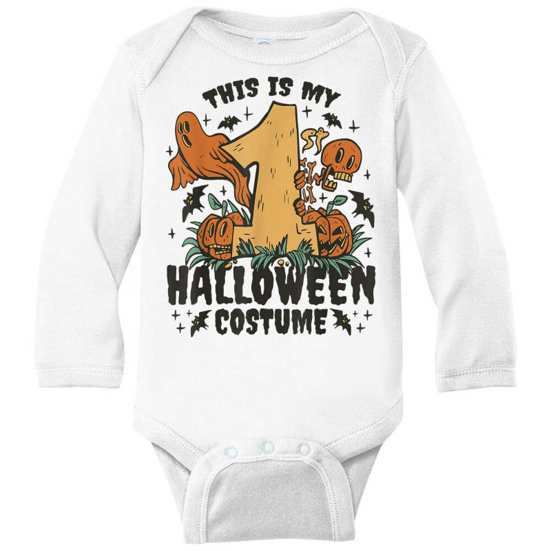 This Is My First Halloween Costume T Shirt Long Sleeve Baby Bodysuit | Artistshot