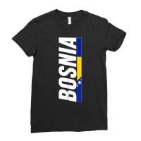 Bosnia Herzegovina T Shirt Bosnian Flag Love Gift Ladies Fitted T-shirt | Artistshot