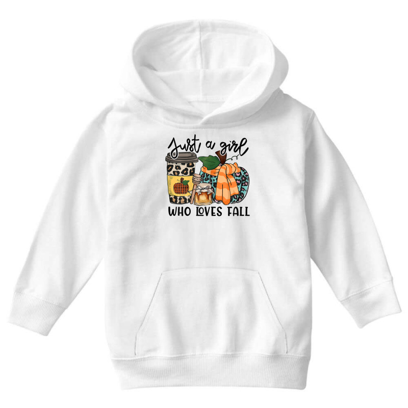 Womens Just A Girl Loves Fall, Fall Season Tops, Leopard Pumpkin T Shi Youth Hoodie by sowleomballoucgp | Artistshot