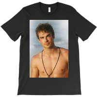 Ian Damon Shirtless Salvatore T-shirt | Artistshot