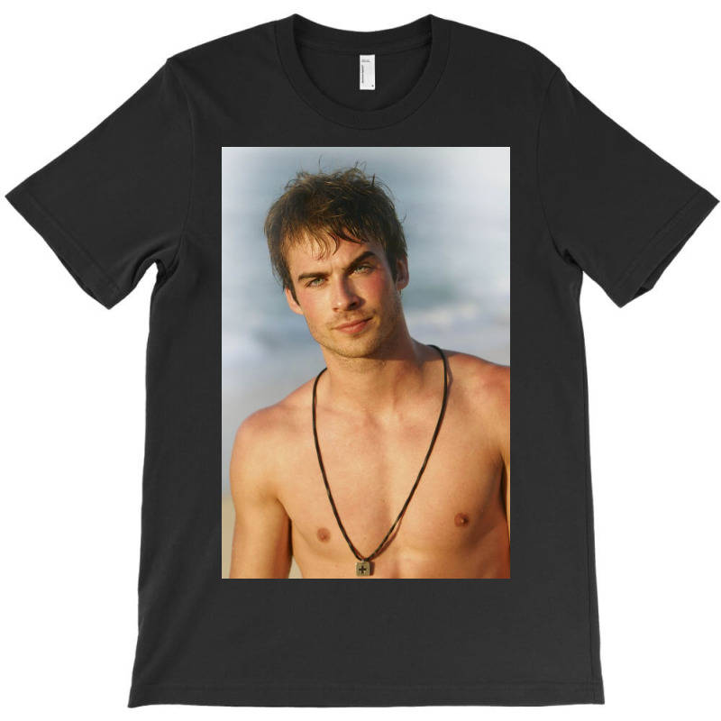 Ian Damon Shirtless Salvatore T-shirt | Artistshot