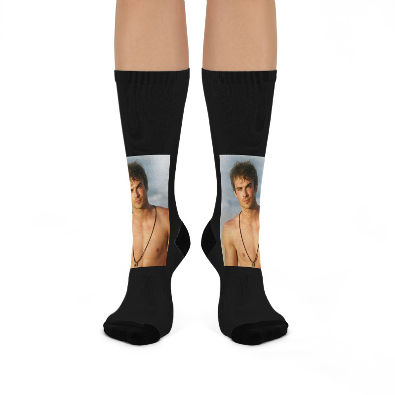 Ian Damon Shirtless Salvatore Crew Socks | Artistshot