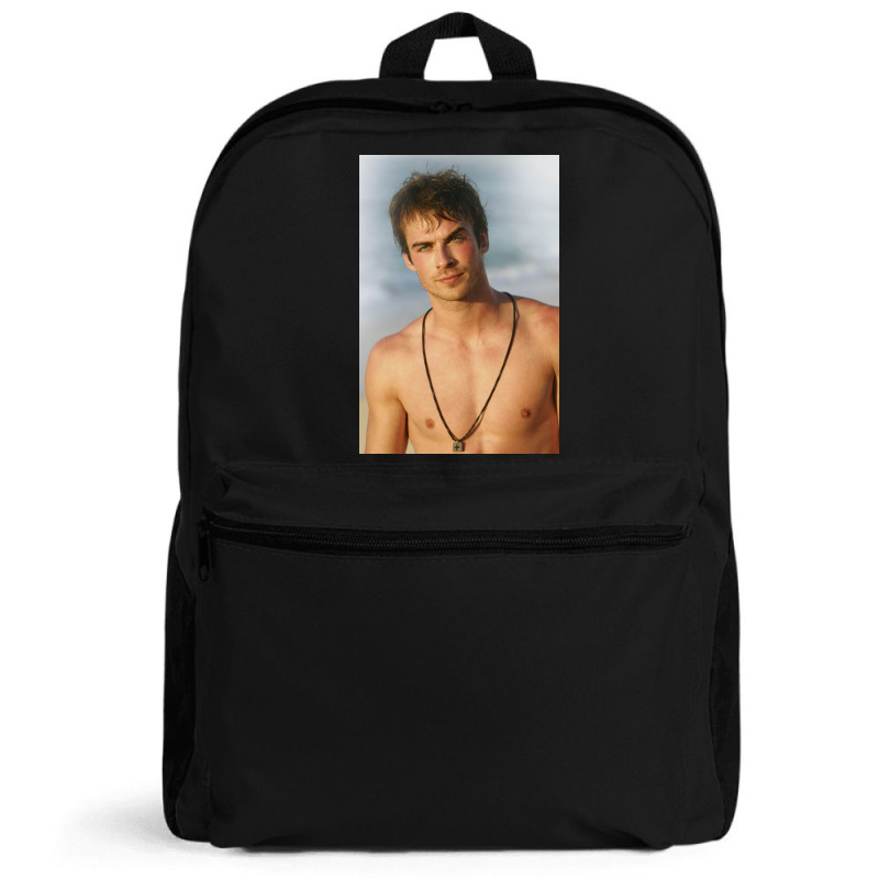 Ian Damon Shirtless Salvatore Backpack | Artistshot