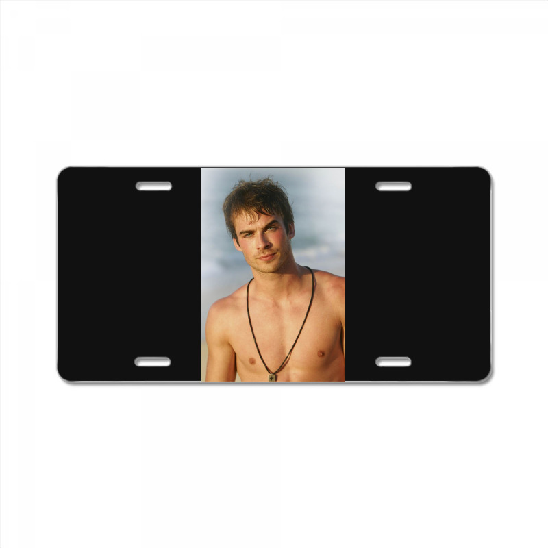 Ian Damon Shirtless Salvatore License Plate | Artistshot