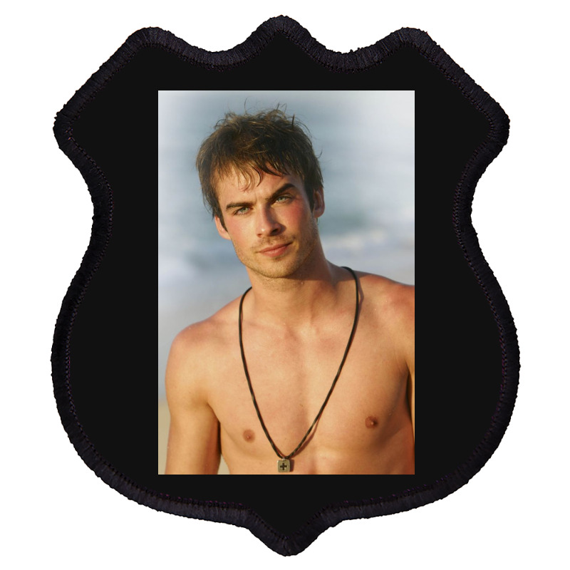 Ian Damon Shirtless Salvatore Shield Patch | Artistshot