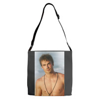 Ian Damon Shirtless Salvatore Adjustable Strap Totes | Artistshot