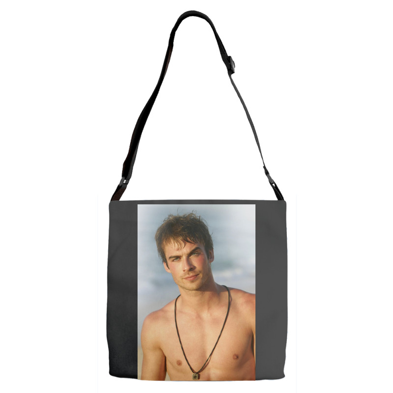 Ian Damon Shirtless Salvatore Adjustable Strap Totes | Artistshot