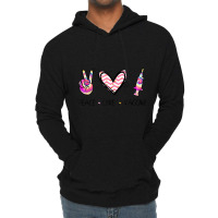 Peace Love And Vaccine I'm Vaccinated 2021 Vaccination Day Gift Lightweight Hoodie | Artistshot