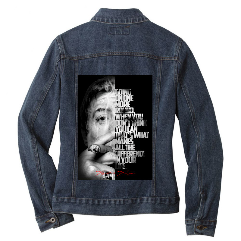 Women Men Stallone For Mens Womens Ladies Denim Jacket by PeytonArtists | Artistshot