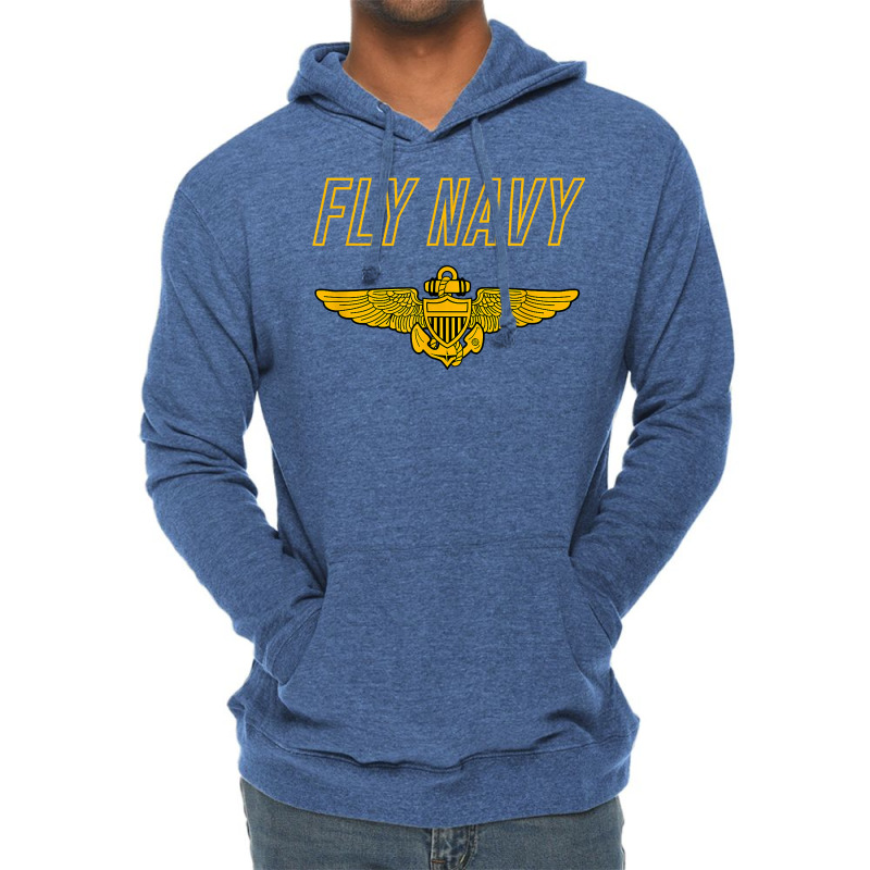 Fly Navy Shirt Classic Naval Officer Pilot Wings Tee Lightweight Hoodie by nevinsledowtinwq | Artistshot