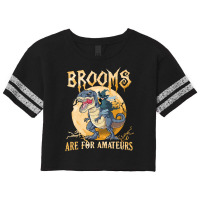 Dinosaur Brooms Halloween Amateurs Dinosaur Mask T Dino Scorecard Crop Tee | Artistshot