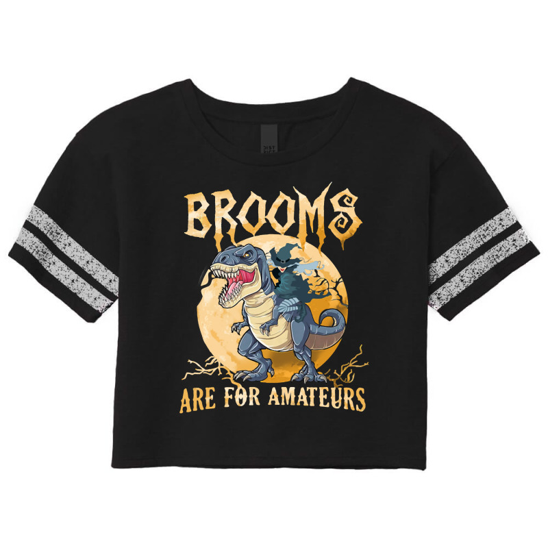 Dinosaur Brooms Halloween Amateurs Dinosaur Mask T Dino Scorecard Crop Tee by peafowl | Artistshot