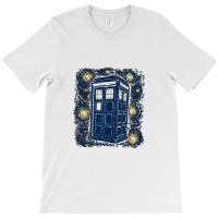 Starry Night Tardis T-shirt | Artistshot