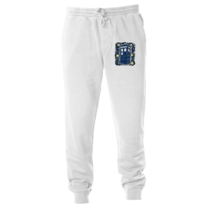 Starry Night Tardis Unisex Jogger by pusyaque-podcast | Artistshot