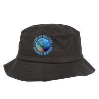 Life Is Better Under Water Marine Biology Scuba Diver Premium Bucket Hat | Artistshot