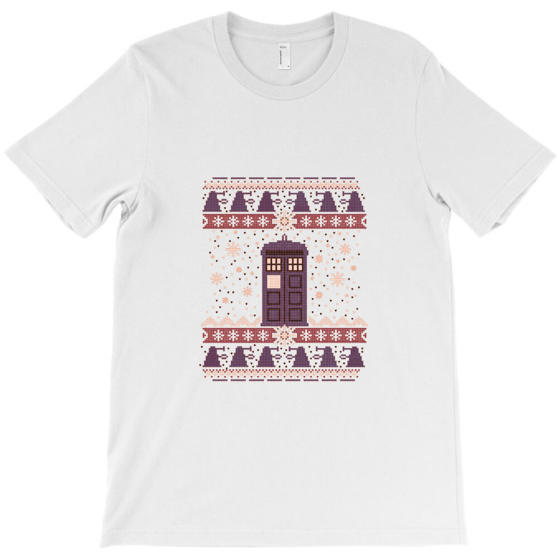 Tardis In The Space Ugly Sweater Christmas T-Shirt by pusyaque-podcast | Artistshot