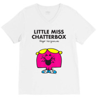 Mr. Men Little Miss Chatterbox V-neck Tee | Artistshot