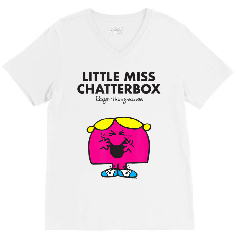 Mr. Men Little Miss Chatterbox V-Neck Tee by jawlejocma2 | Artistshot