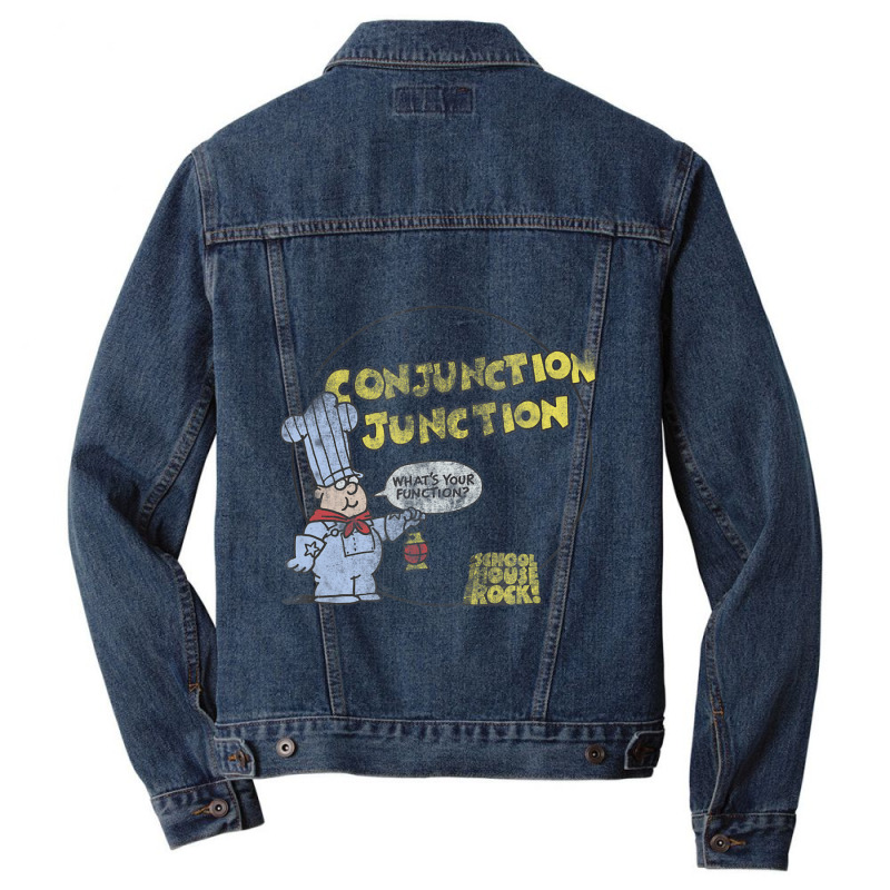 Schoolhouse Rock Conjunction Junction Men Denim Jacket by jawlejocma2 | Artistshot