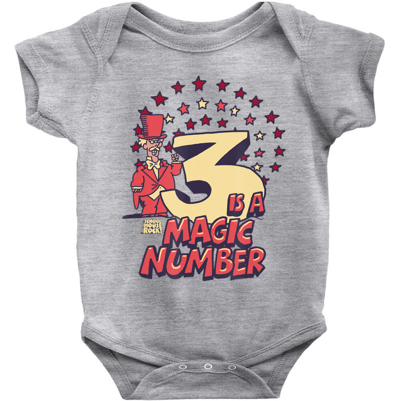 Schoolhouse Rock Three Is The Magic Number Baby Bodysuit By Jawlejocma2 ...