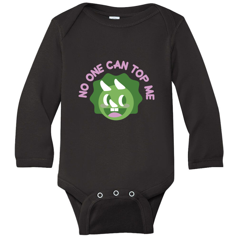 No One Can Top Me, Power Top Long Sleeve Baby Bodysuit | Artistshot